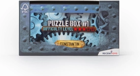 Constantin Puzzle Box Level #1, Brain Teasers for Teens Adults Kids Boys Girls Wooden Puzzle Box