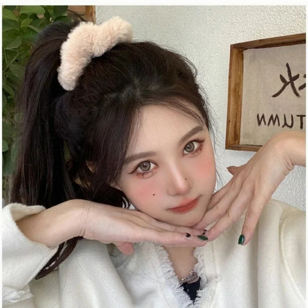 Cozy Fluffy Scrunchies Set 7pcs