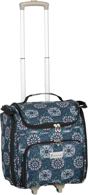 Crafter’s Tote Bag Organizer, Storage Bag for Craft Supply, and Scrapbooking Carrier w/Handle and Wheels