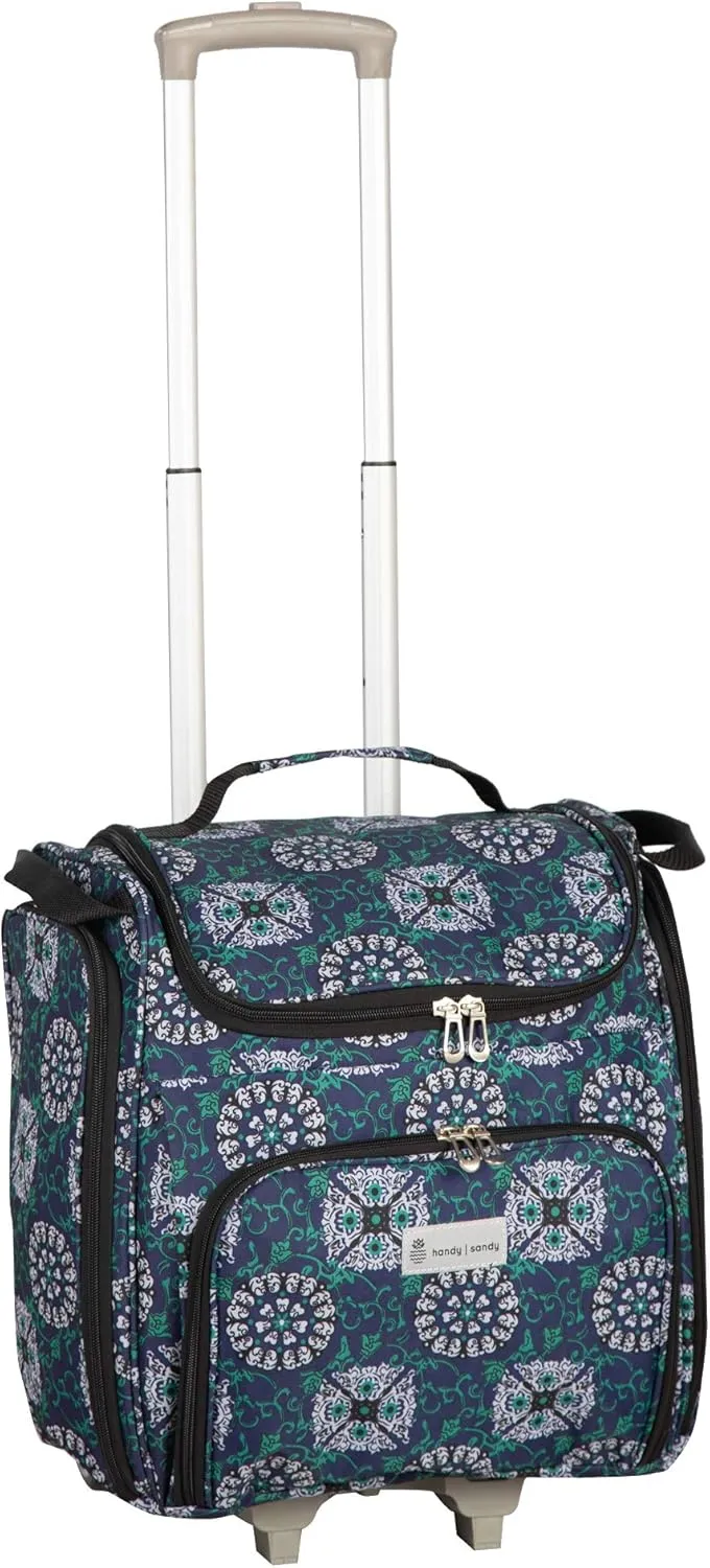 Crafter’s Tote Bag Organizer, Storage Bag for Craft Supply, and Scrapbooking Carrier w/Handle and Wheels
