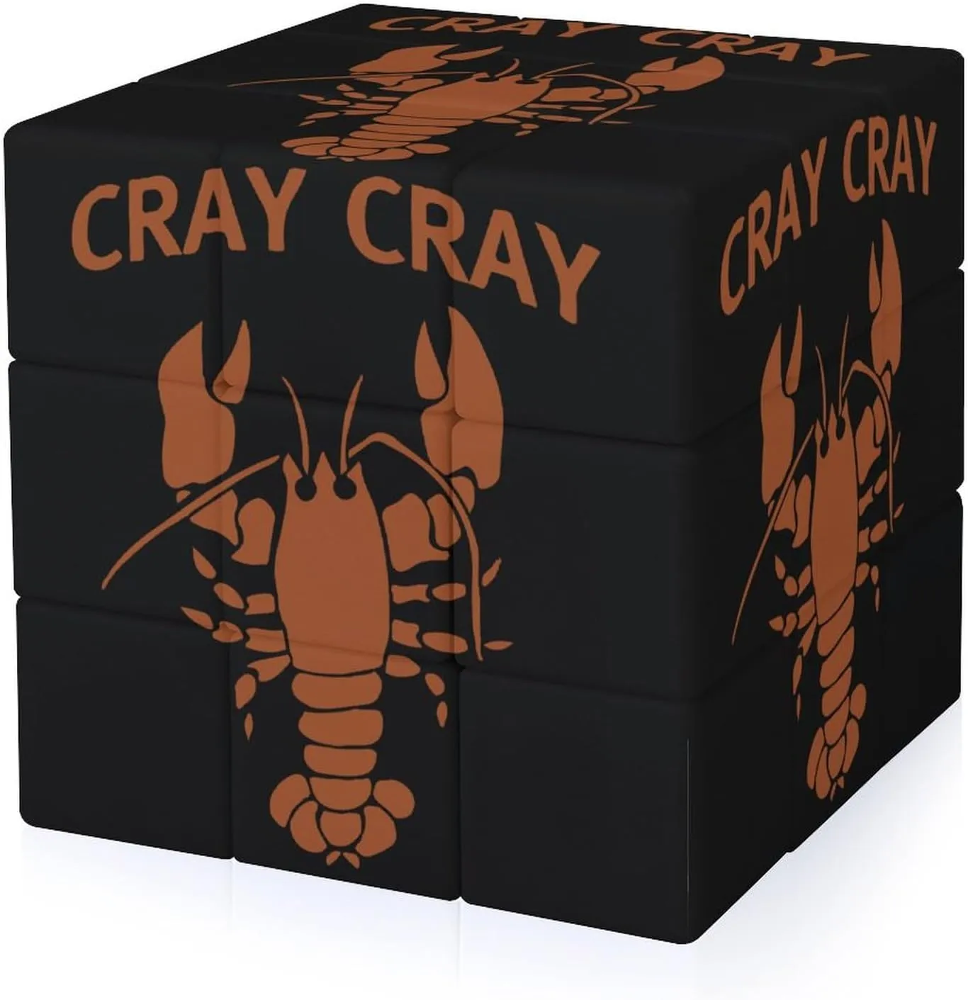 Cray Cray Lobster Adults 3x3x3 Color-Matching Smooth Fully Printed Cube Gift