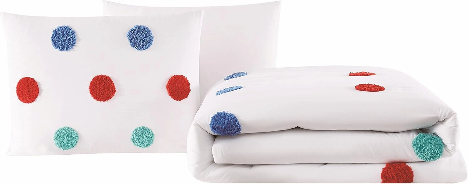 Crayola Fuzzy Dot 3 Piece Full/Queen Comforter Set