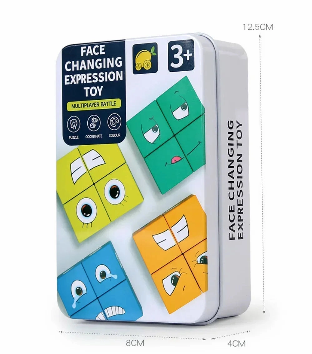 Cube Face Changing Puzzle Building Blocks Game