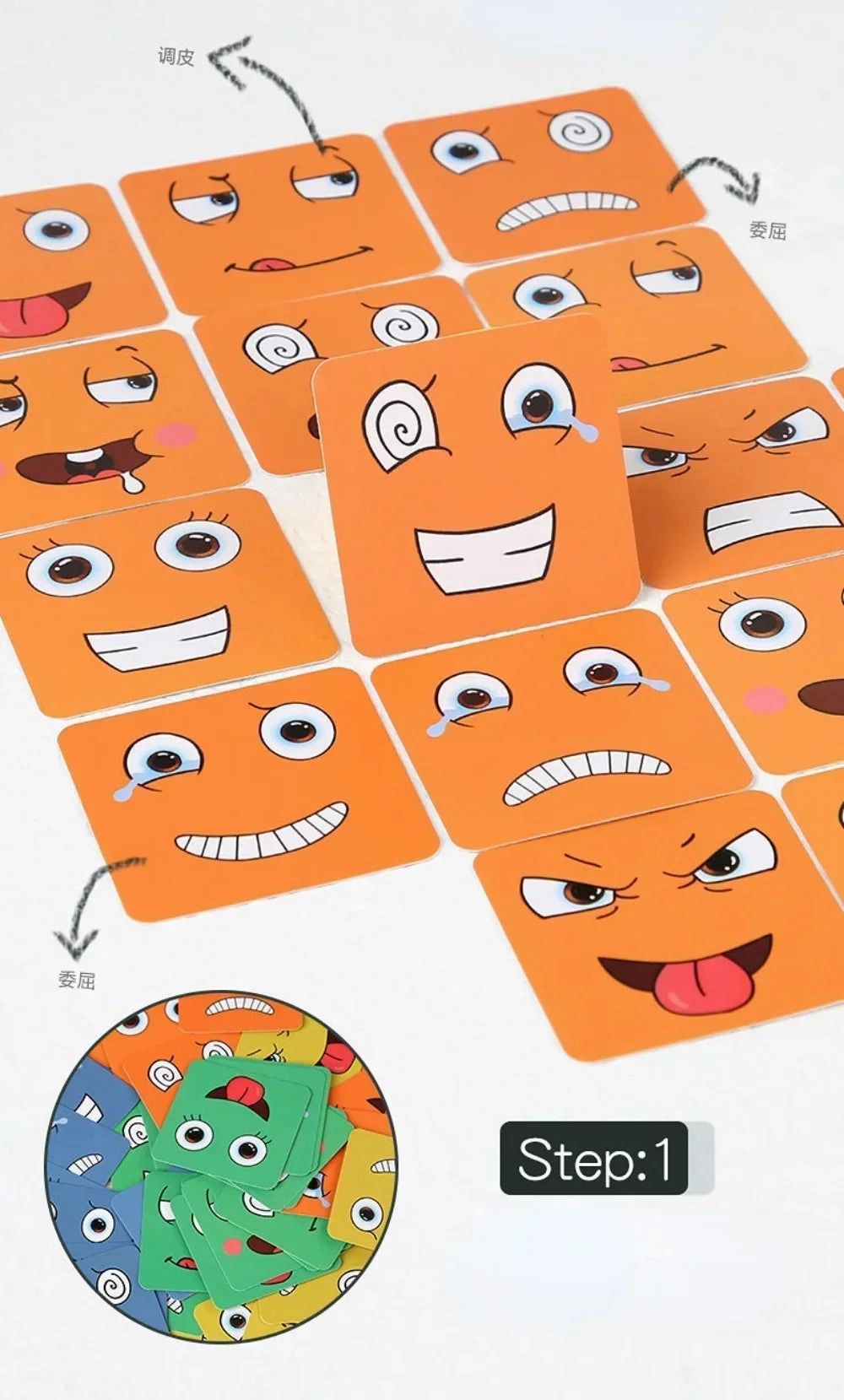 Cube Face Changing Puzzle Building Blocks Game