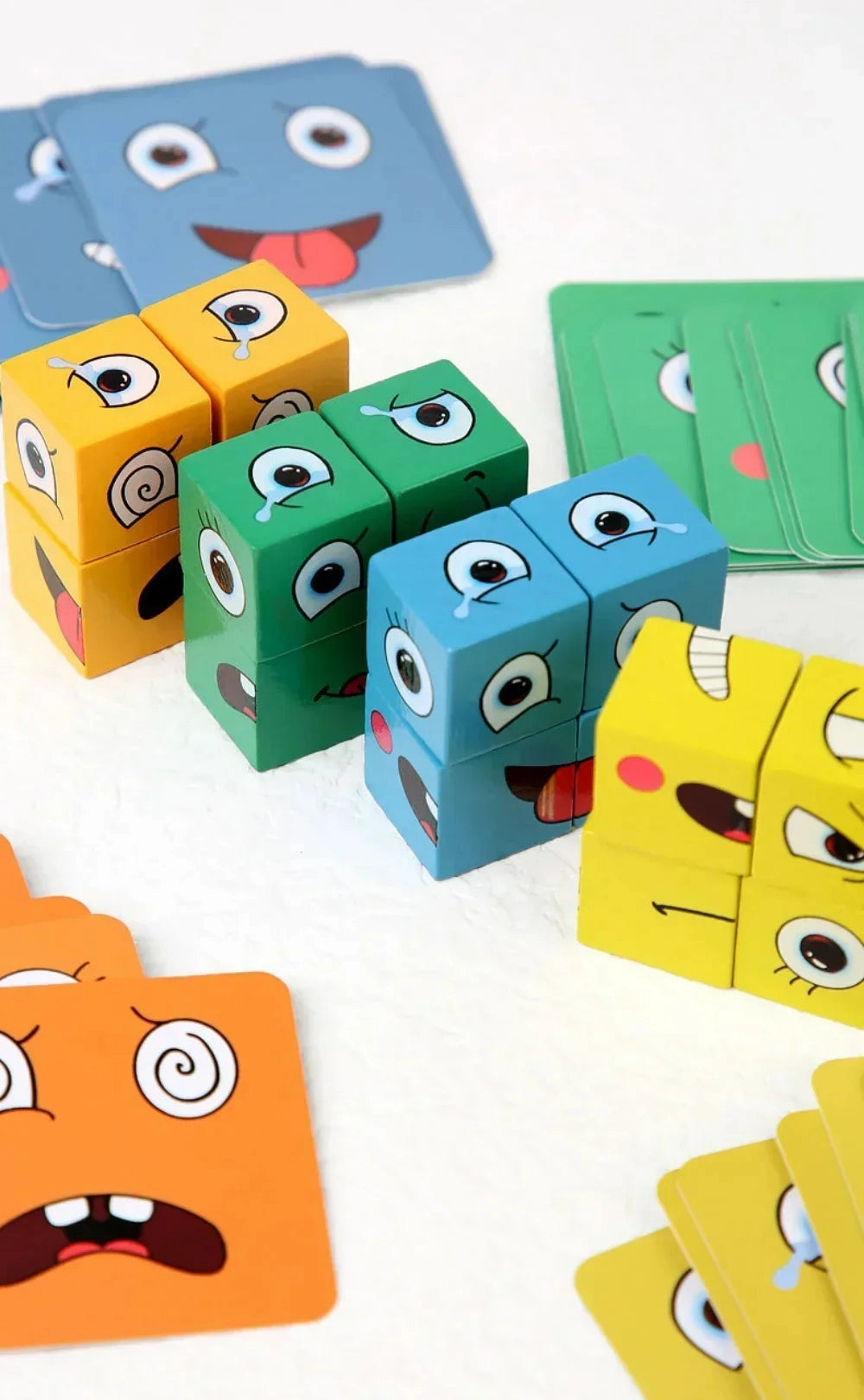 Cube Face Changing Puzzle Building Blocks Game
