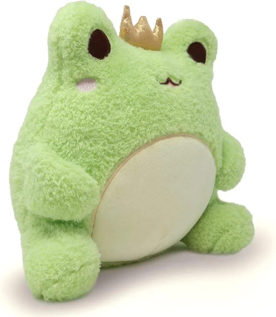 Cuddle Barn PlushGoals - Wawa The Prince Super Soft Cute Kawaii Froggie Collectible Stuffed Animal Plush Toy, 9 inches