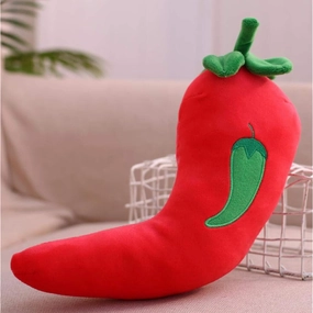 Cute rabbit, various fruits, stuffed toy, vegetable, stuffed toy, stuffed toy (red pepper)