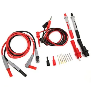 Davitu Electrical Equipments Supplies - P1308B Test Lead Kit Banana Plug to Test Hook Cable Probe Test Clip Set for Multimeter led strip connector Testing Tool Kit