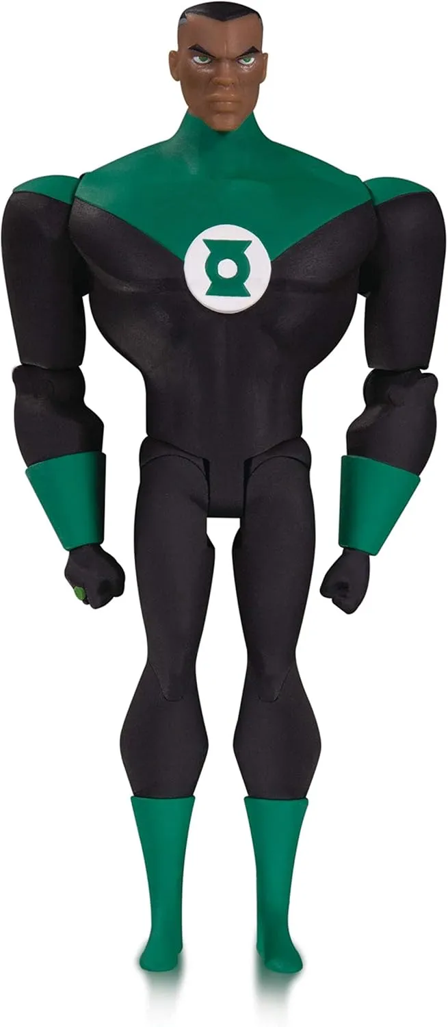 DC Collectibles Justice League Animated: Green Lantern John Stewart Action Figure, Multicolor