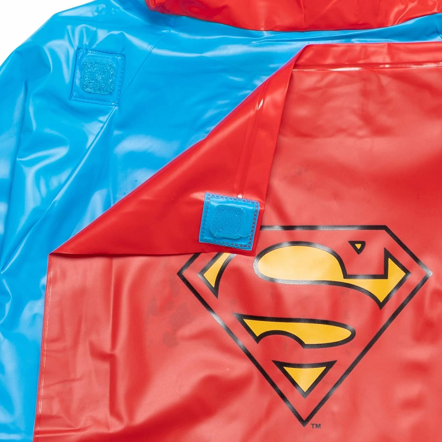 DC Comics Justice League Superman Batman Waterproof Rain Jacket Cape and Umbrella 3 Piece Set Toddler to Little Kid