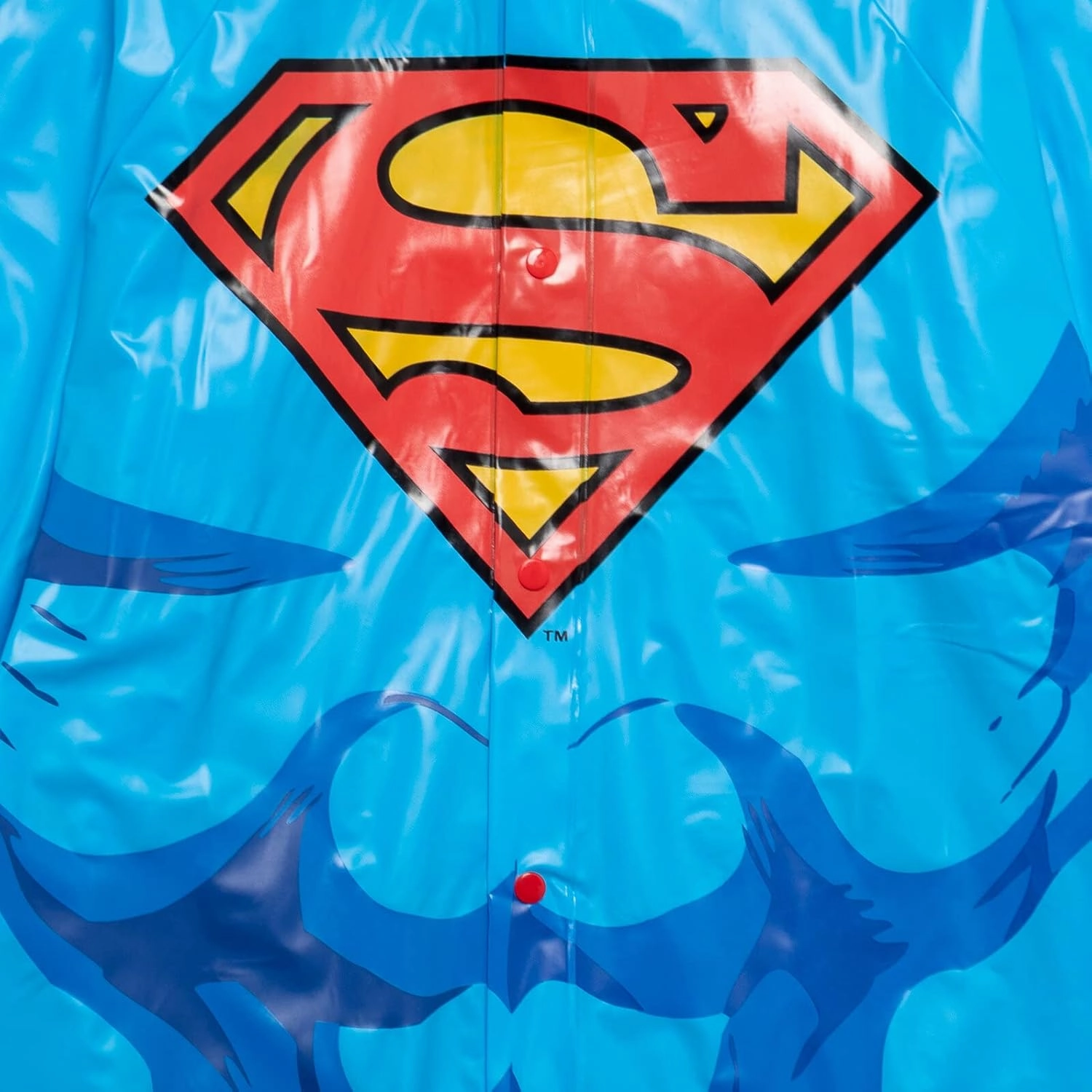 DC Comics Justice League Superman Batman Waterproof Rain Jacket Cape and Umbrella 3 Piece Set Toddler to Little Kid