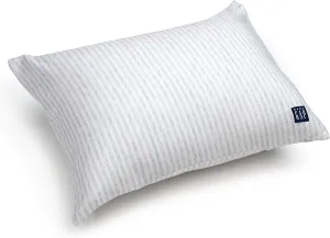 Delta Children Gap babyGap Toddler Pillow with 2 Cooling Covers, White/Grey Stripe