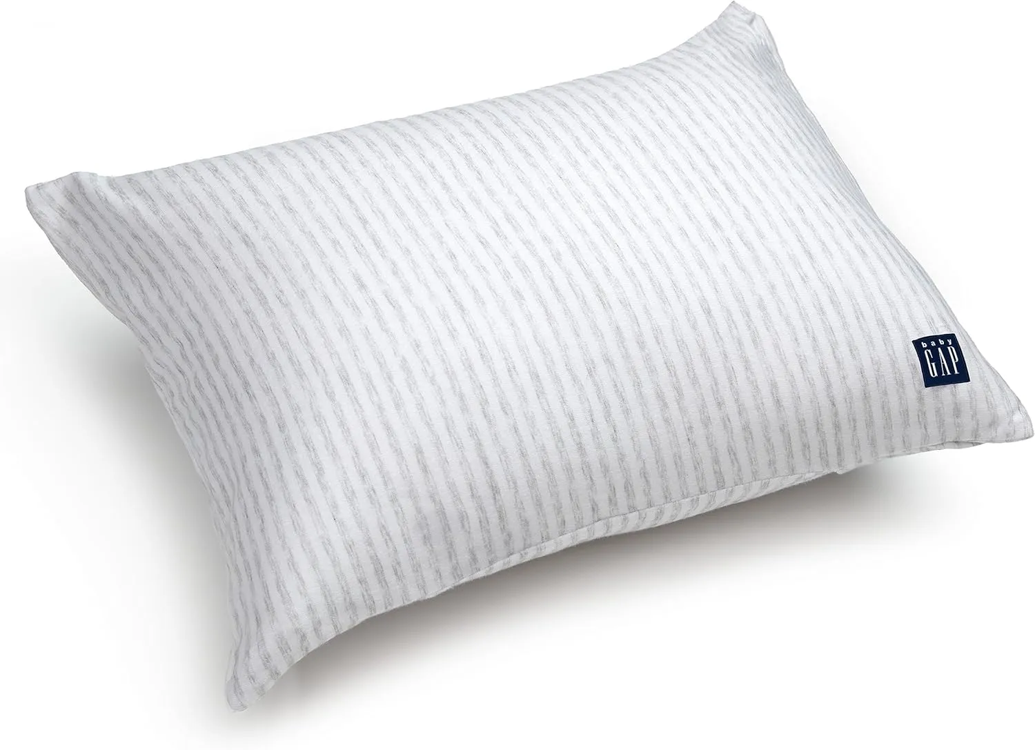 Delta Children Gap babyGap Toddler Pillow with 2 Cooling Covers, White/Grey Stripe