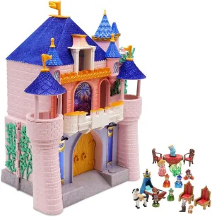 Disney Store Official Animators' Collection Deluxe Sleeping Beauty Doll House - 17-Piece Castle Playset with Princess Figures, Spinning Dancefloor, Music, and Fun Accessories