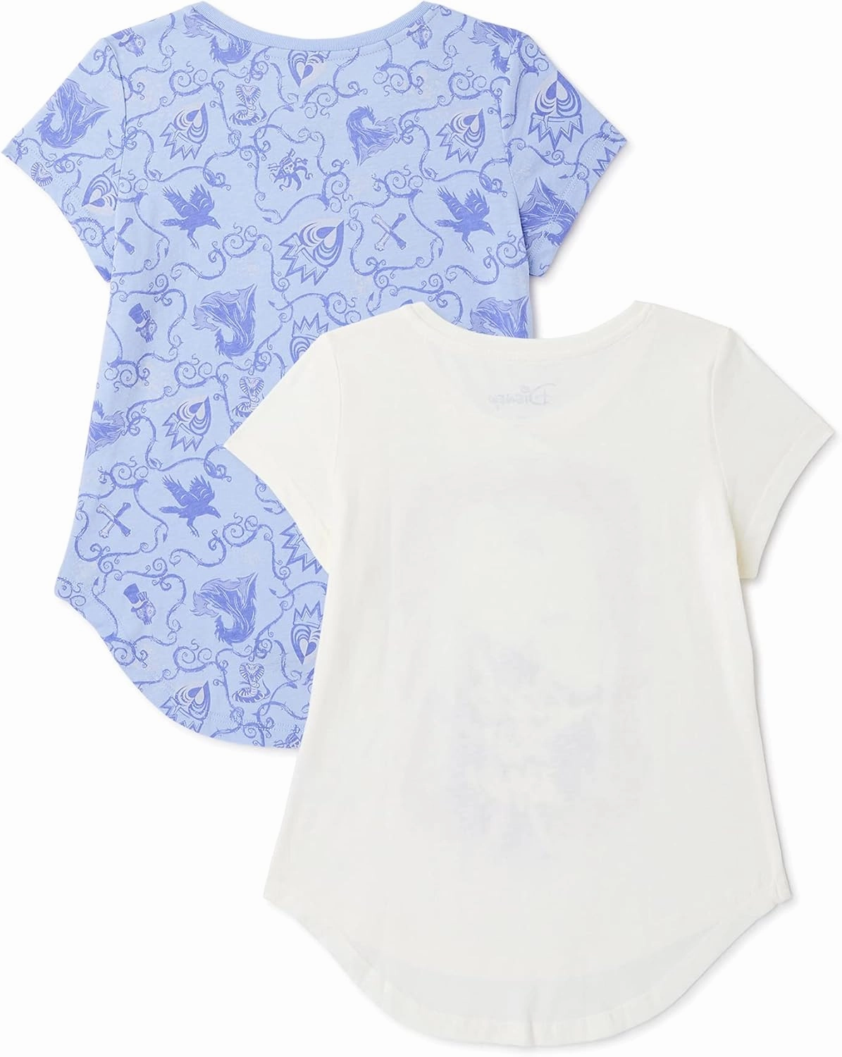 Disney Descendants Movie Mal & Evie Girls 2-Pack T-Shirt Bundle Set