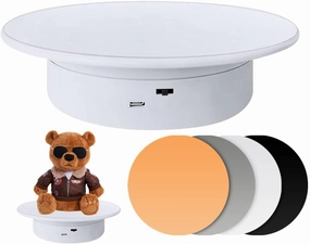 Display 360 Degree Electric Turntable,for Small Product Display, 7.87in Diameter product photography turntable