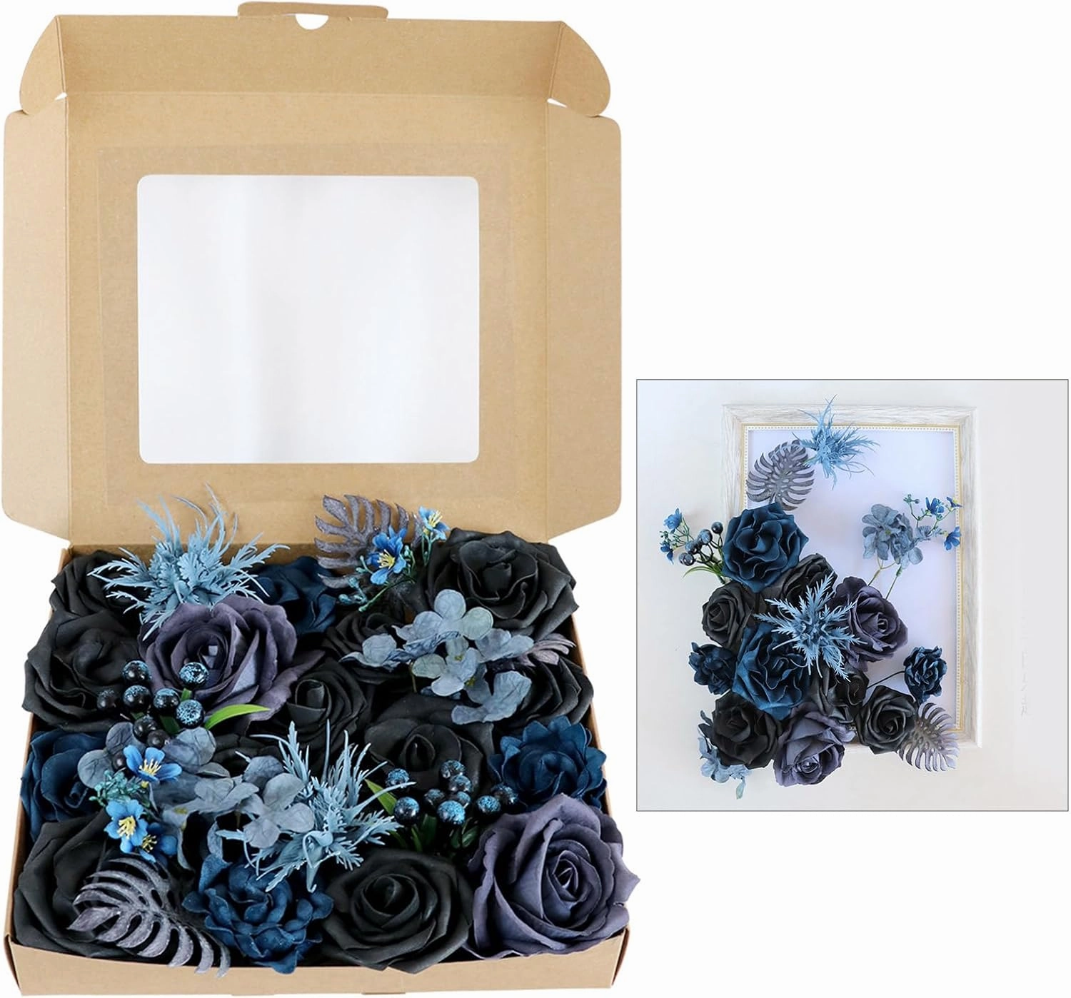 Distinctive Roses Box Portable Flower Packaging Box Wedding Decoration Bag Handbag For Birthday