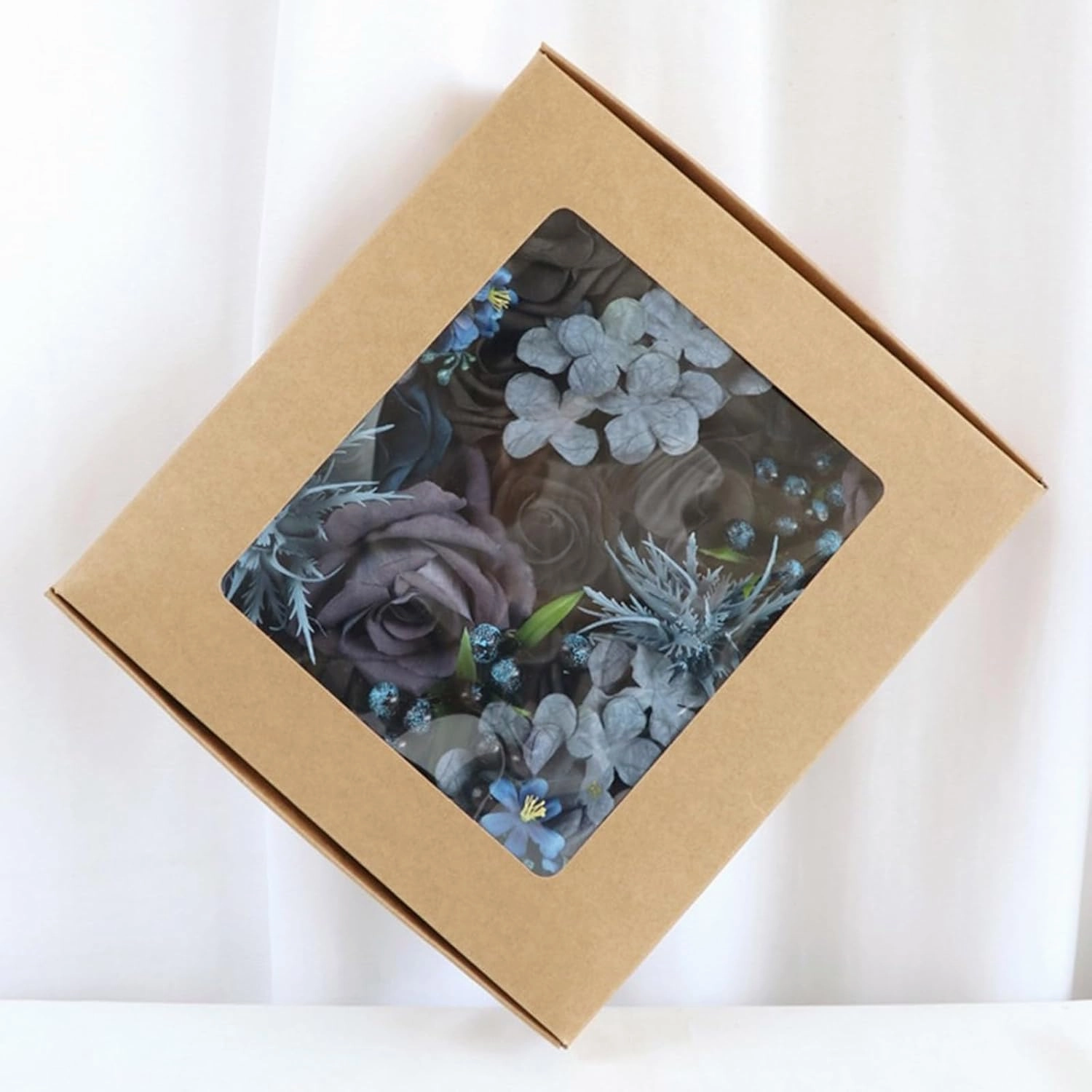 Distinctive Roses Box Portable Flower Packaging Box Wedding Decoration Bag Handbag For Birthday