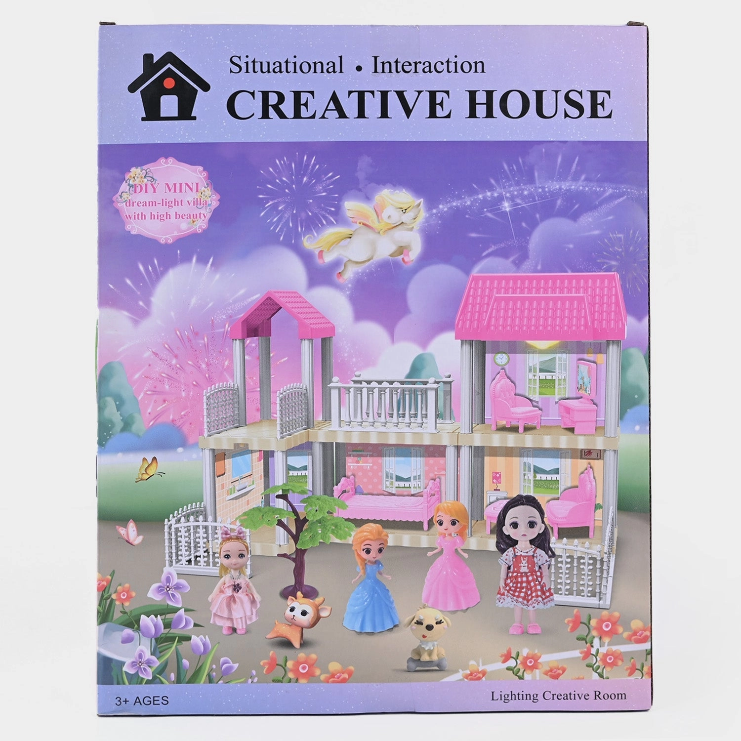 DIY Doll House Villa Set For Kids
