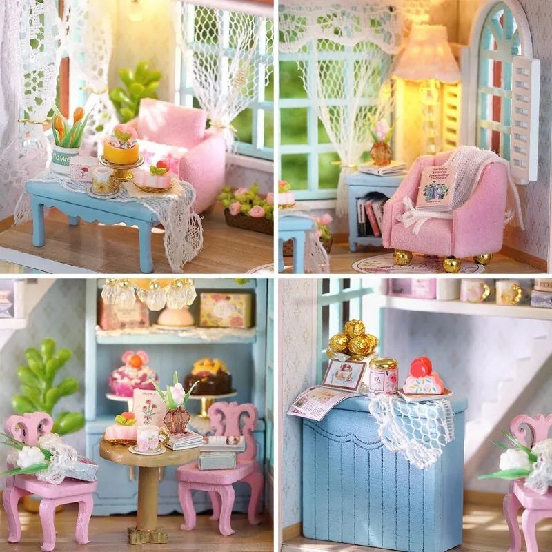 DIY Miniature House | Candy Cake & Milk Tea Shop Dollhouse Kit