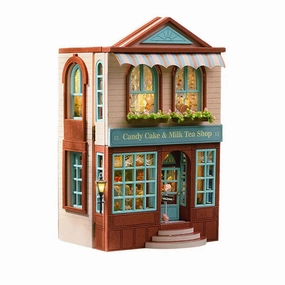 DIY Miniature House | Candy Cake & Milk Tea Shop Dollhouse Kit