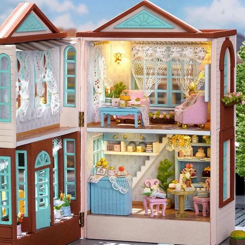 DIY Miniature House | Candy Cake & Milk Tea Shop Dollhouse Kit
