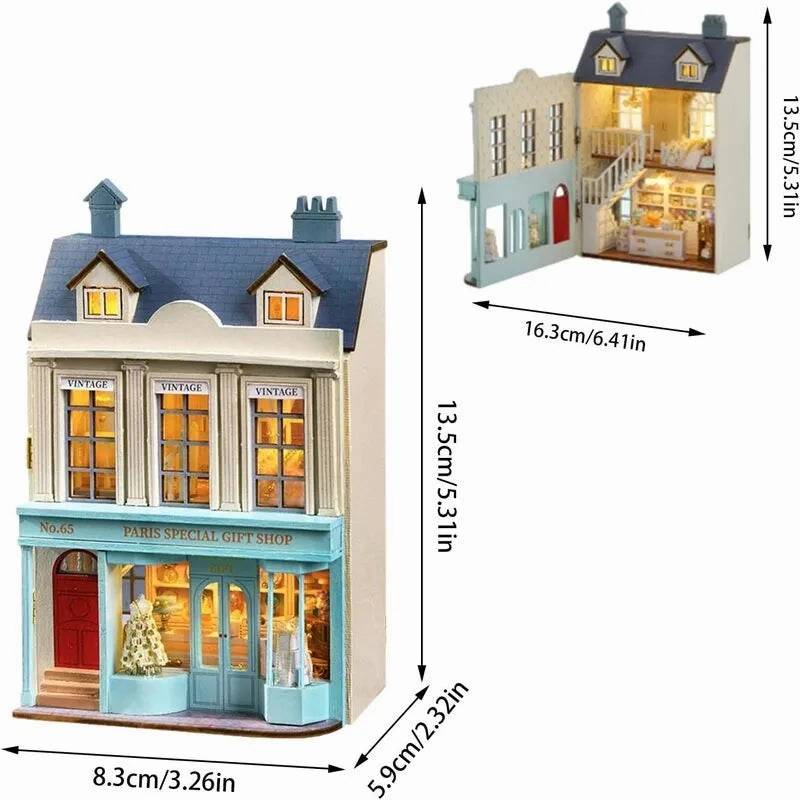 DIY Miniature House | Special Gift Shop Dollhouse Kit