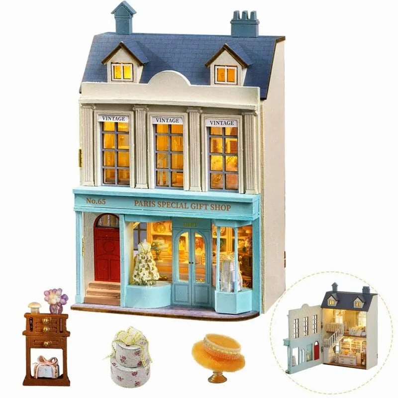 DIY Miniature House | Special Gift Shop Dollhouse Kit