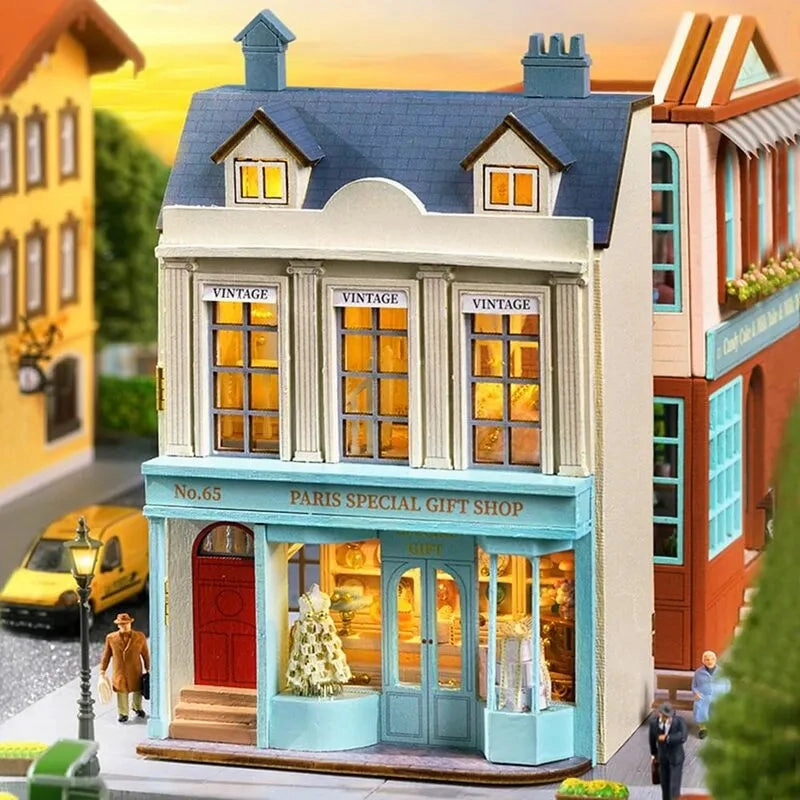 DIY Miniature House | Special Gift Shop Dollhouse Kit