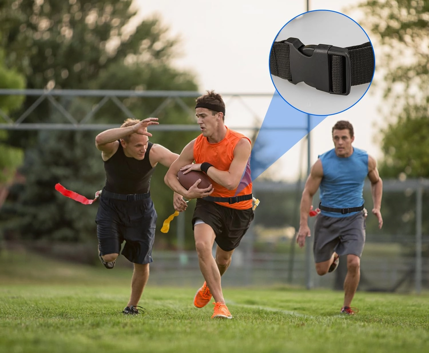 DkOvn Flag Football Belt, 2/4/10/14pcs Adjustable Flag Football Belt with Belt and Flags, for Youths, Adults