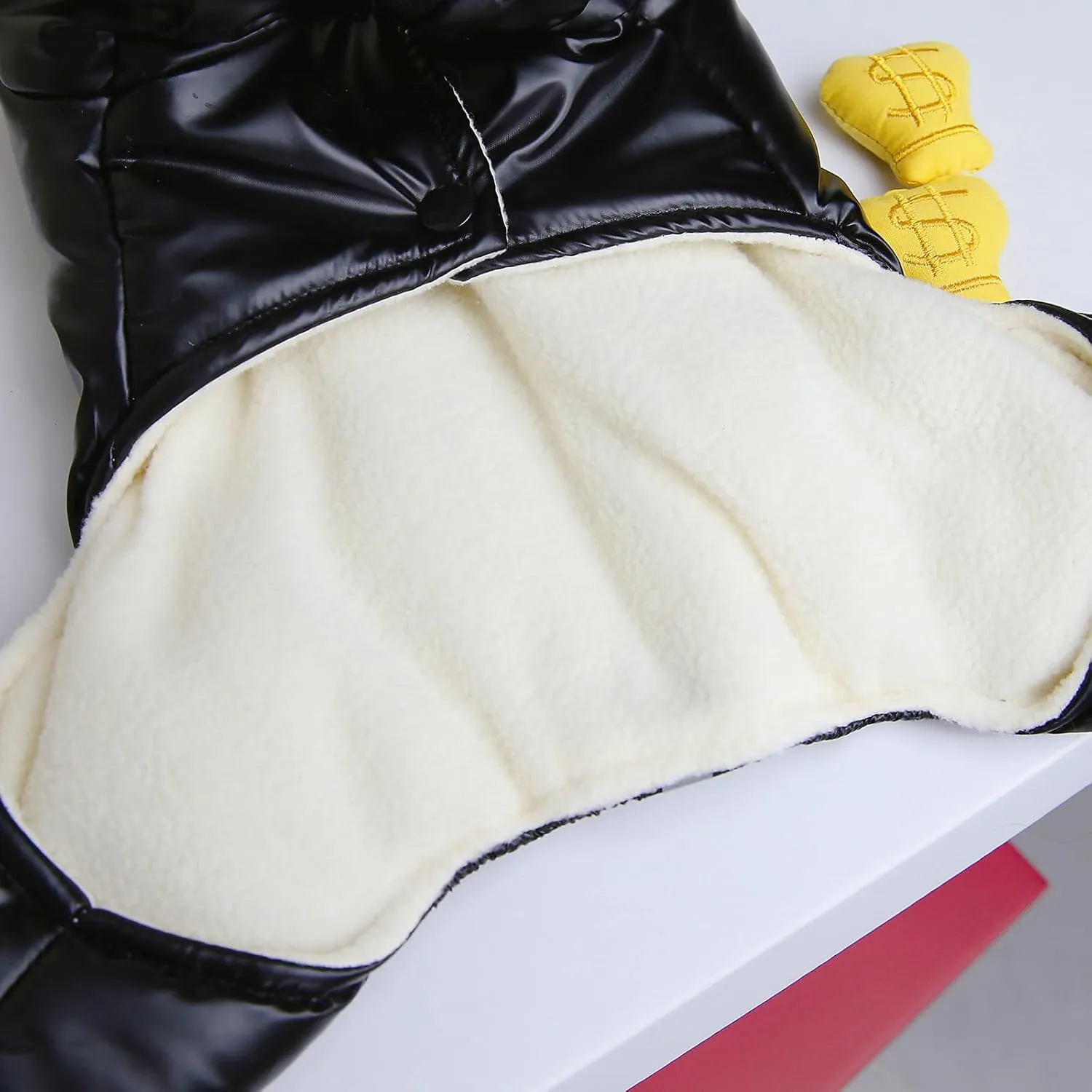 Dog Coat Windproof Jacket Cold Weather Coat 4 Legs Warm Dog Jumpsuit Winter Thick Clothes Snow Proof Coat Cotton Dog Coat for Small Dog Medium Dog Cat Silver M