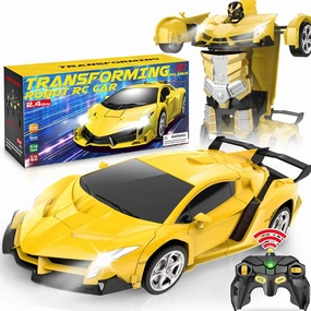 Dolanus Transforming RC Car - Kids' Robot Toy