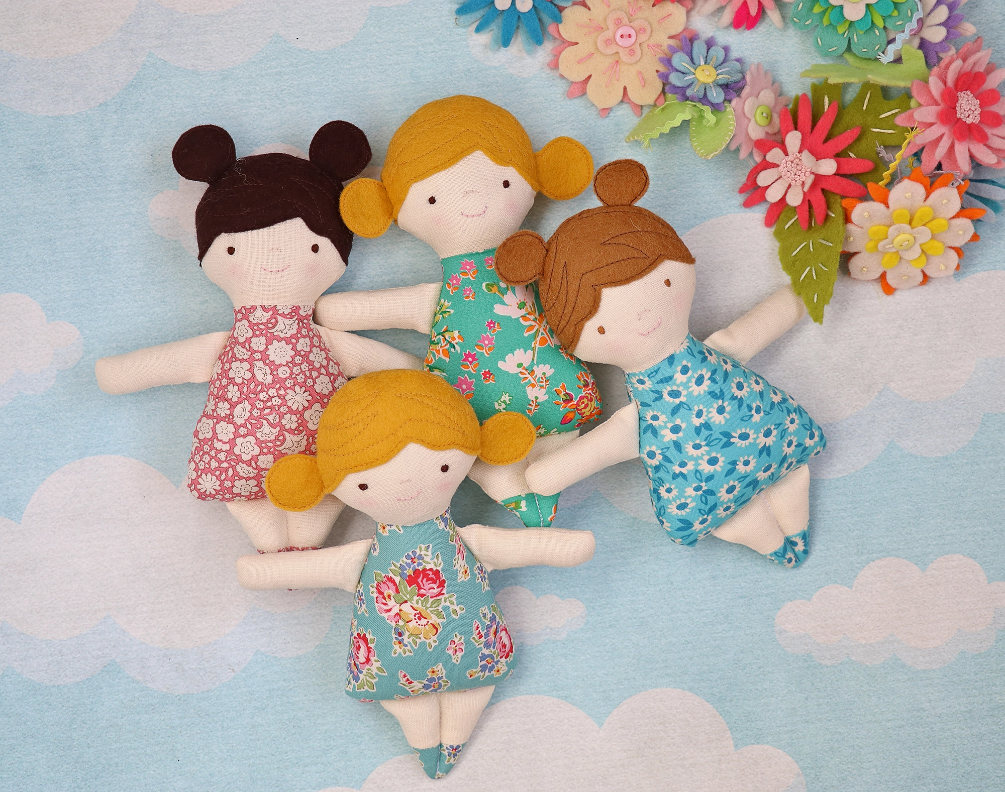 Doll House: doll and bag sewing pattern
