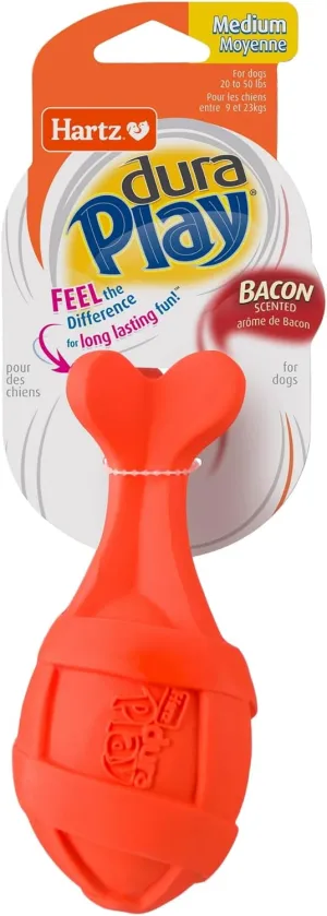 Dura Play Rocket Dog Toy, Medium, Latex, Color May Vary - Play Dog Toys Encourage Exercise Through Active Play and Promote Bonding Between Pet Parents and Pups