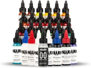 Dynamic Color Co- Master Collection 1oz Color Tattoo Ink Set, Includes All 30 Dynamic Colors