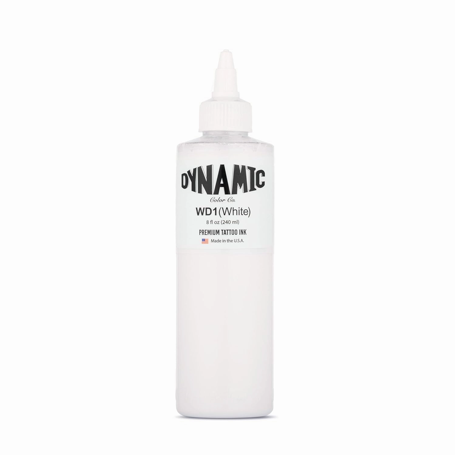 Dynamic Color Co- White Tattoo Ink, Made in USA, Sterilized, Since 1990, Vegan, Premium Quality Pigment for Vivid and Long-lasting Results