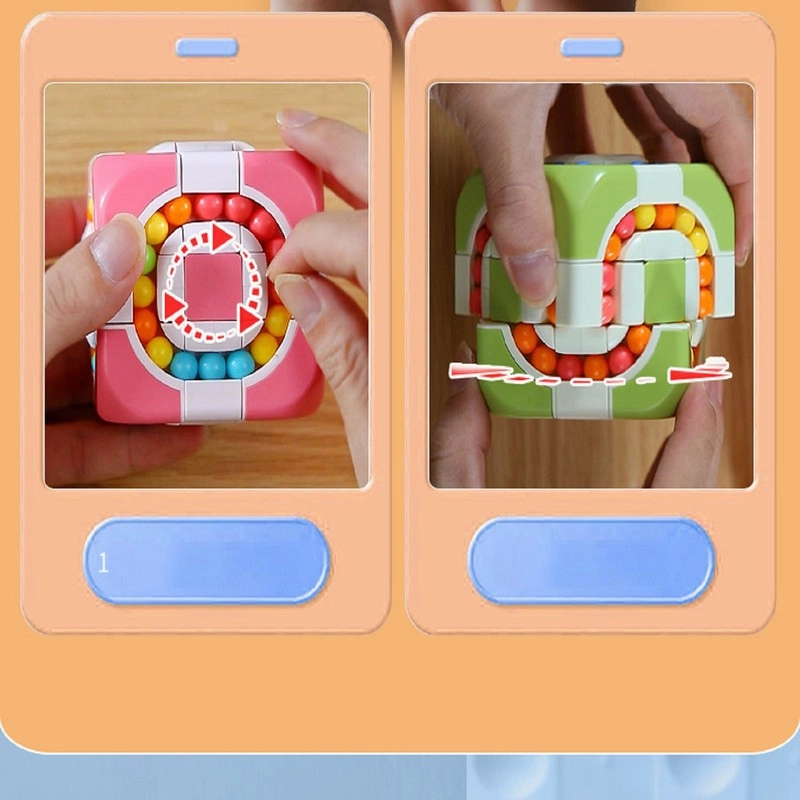 Educational  Magic Cube Puzzle-2 in 1 Magic Bean (5-10 Years)