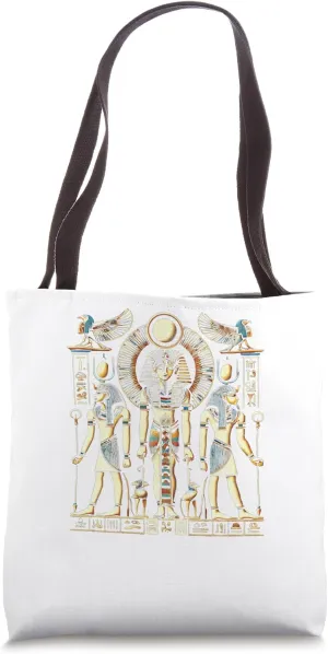 Egypt Montu God of War Strength Solar Falcon Warrior Tote Bag