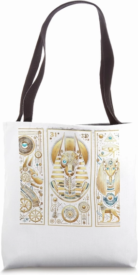 Egypt UFO Anubis Portal Afterlife SciFi Ancient Tote Bag