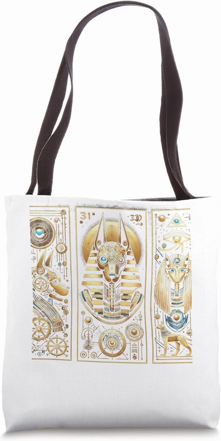 Egypt UFO Anubis Portal Afterlife SciFi Ancient Tote Bag