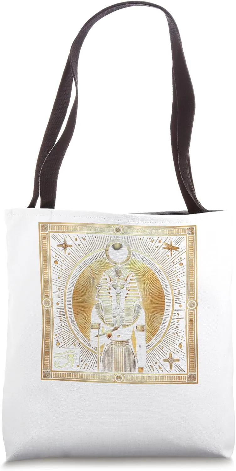 Egyptian God Anubis Art Graphic Vintage Tote Bag