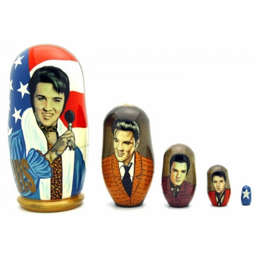 Elvis Presley with Microphone Set 4" Tall