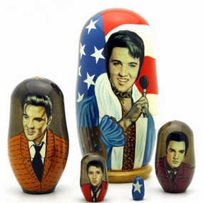 Elvis Presley with Microphone Set 4" Tall