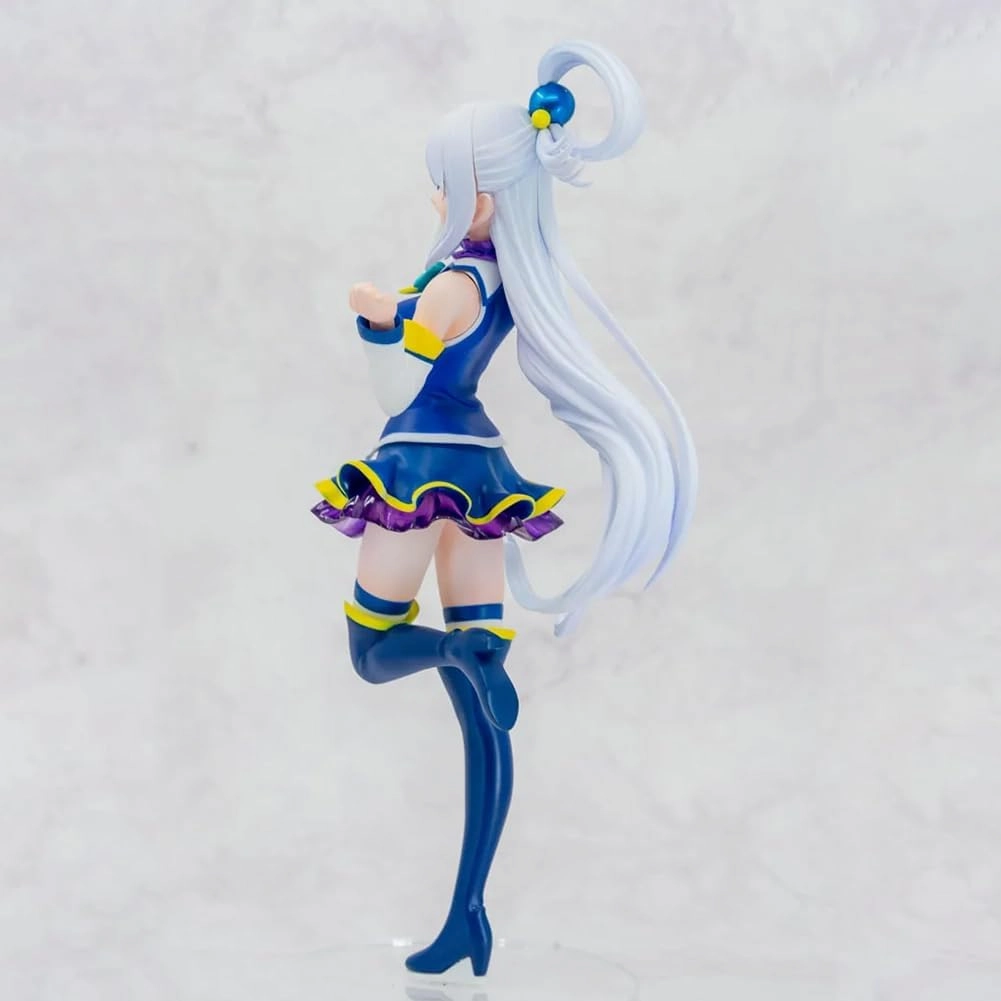Emilia Action Figure Cute Anime Figurine Girl 20cm Handmade PVC Model Emilia Statue Desktop Decoration Collectibles Gift for Fans