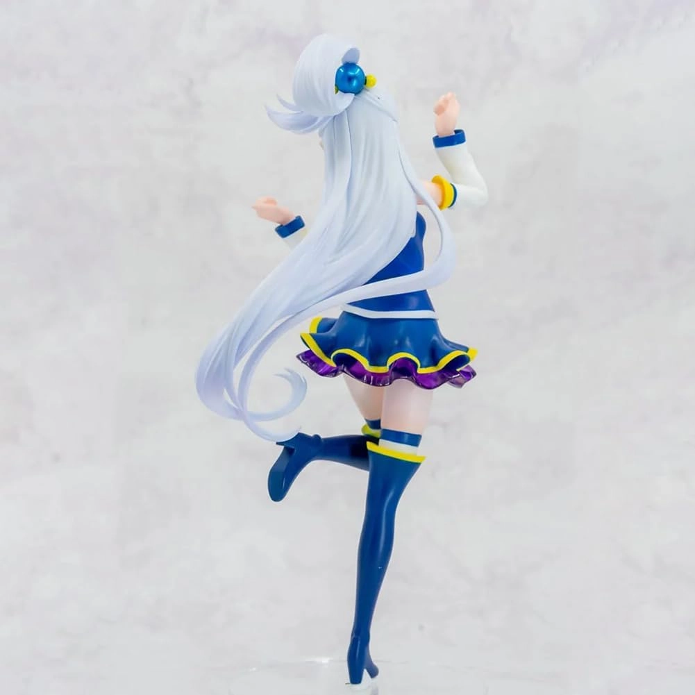 Emilia Action Figure Cute Anime Figurine Girl 20cm Handmade PVC Model Emilia Statue Desktop Decoration Collectibles Gift for Fans