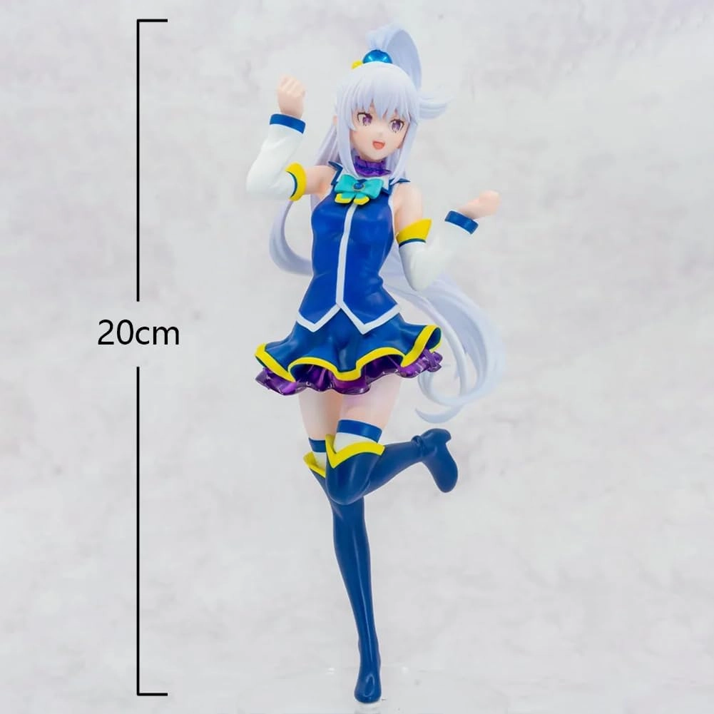 Emilia Action Figure Cute Anime Figurine Girl 20cm Handmade PVC Model Emilia Statue Desktop Decoration Collectibles Gift for Fans