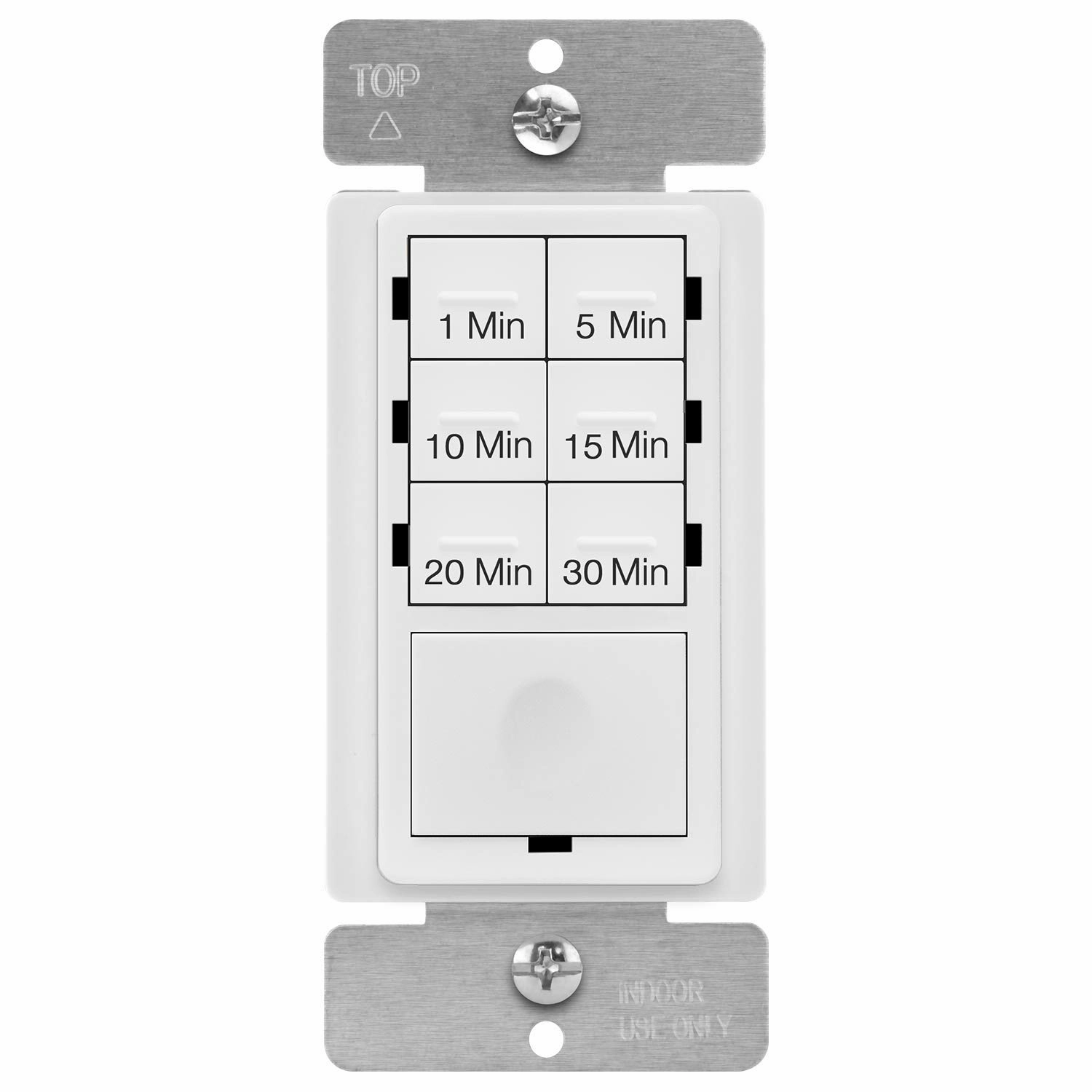 ENERLITES Countdown Timer Switch for Bathroom Fans and Lights, 1-30 Min, Neutral Wire Required, UL Listed, White