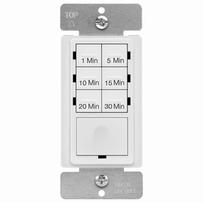 ENERLITES Countdown Timer Switch for Bathroom Fans and Lights, 1-30 Min, Neutral Wire Required, UL Listed, White