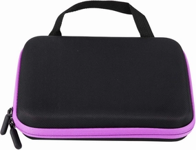 Essential Oil Carrying Case, Hard Shell Shockproof Travel Oils Holder Durable Storage Organizer Bag with Handle Holds 63 bottles Box Containers for Home Accessories Roller Bottles Opener (Purple)