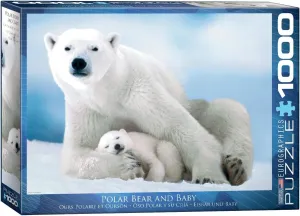 EuroGraphics Polar Bear and Baby Puzzle (1000-Piece), 6000-1198